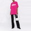 Shop (W) Vetements SS22 Baju-T Cetakan Huruf Pink Oversized. UE52TR190PHOT-PINK