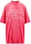 Buy (W) Vetements SS23 Baju-T Lengan Pendek Cetakan Huruf Pink Oversized Wanita. UE63TR320P-PINK