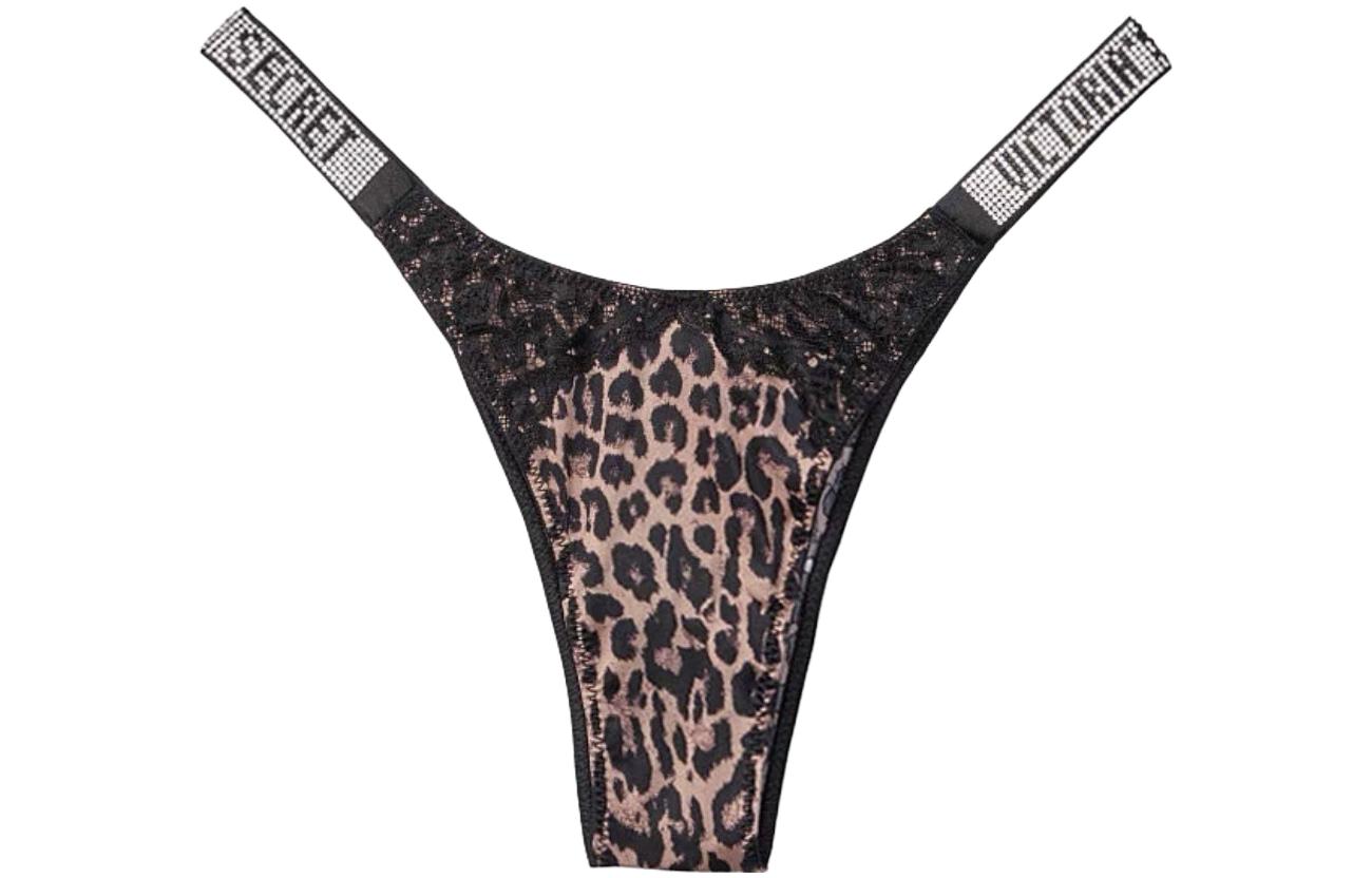 (Women) Victoria's Secret  Lace Leopard Print Half-Coverage Panties 111872364YNY