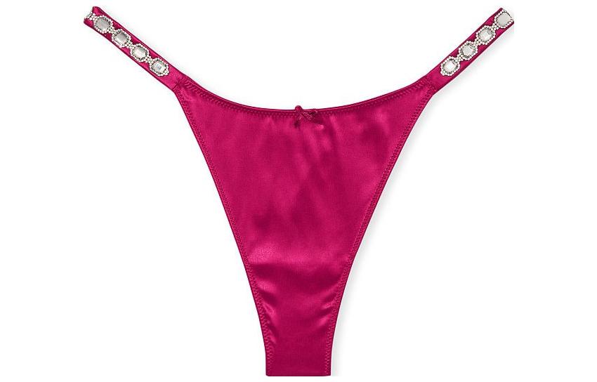 (Women) Victoria's Secret  Low-Rise Rhinestone Thong Underwear. 11210829-97O1