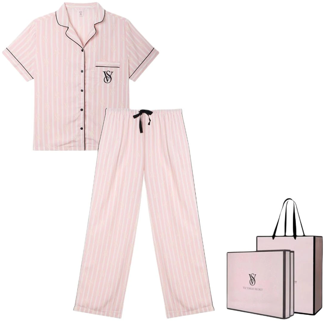 women-victoria-s-secret-pink-white-striped-tencel-pajama-set-top-and-pants-11262805-2-hmn