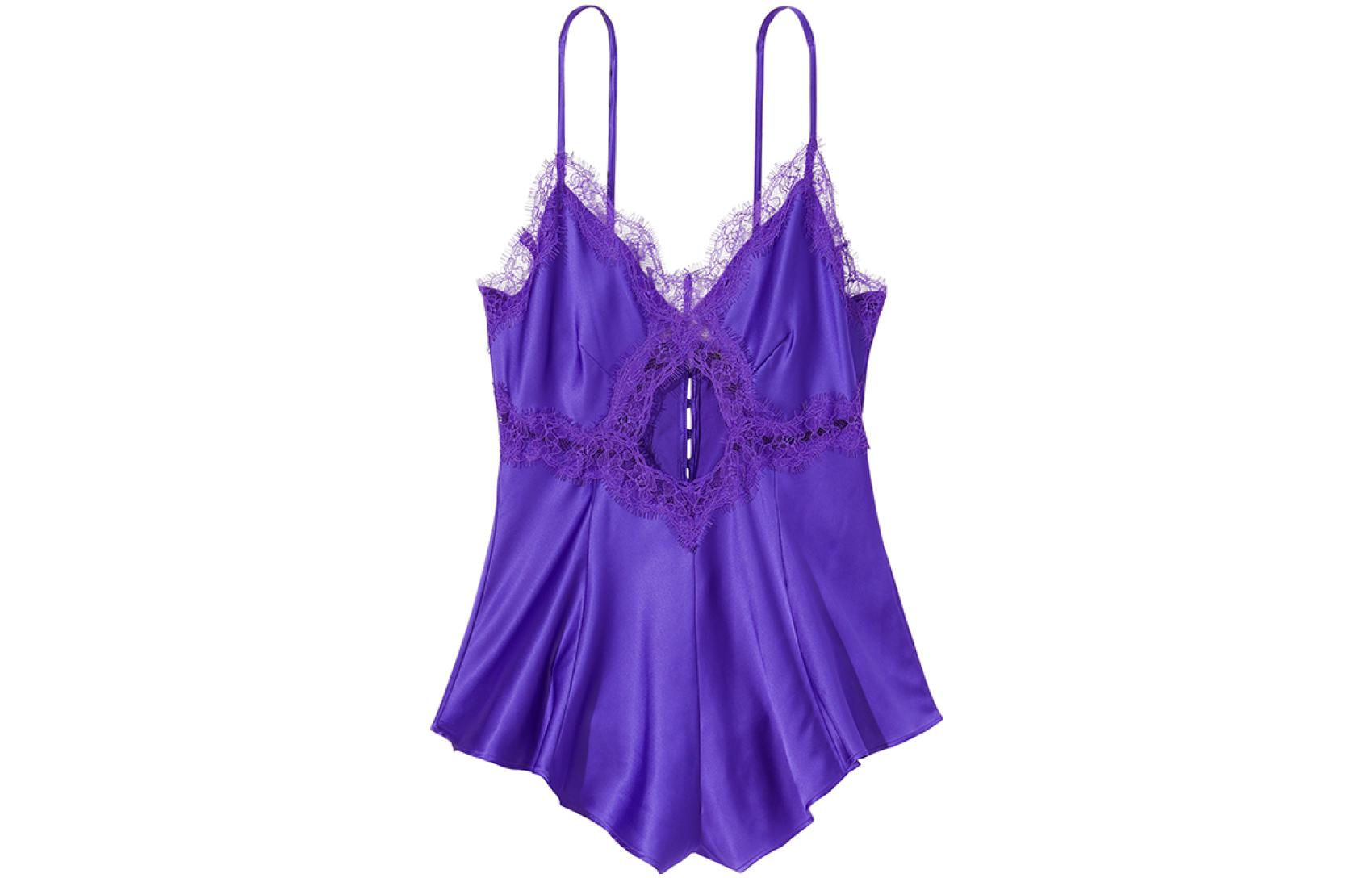 (Women) Victoria's Secret  Satin Lace Sleepwear Nightgown - Purple 1121019226P3