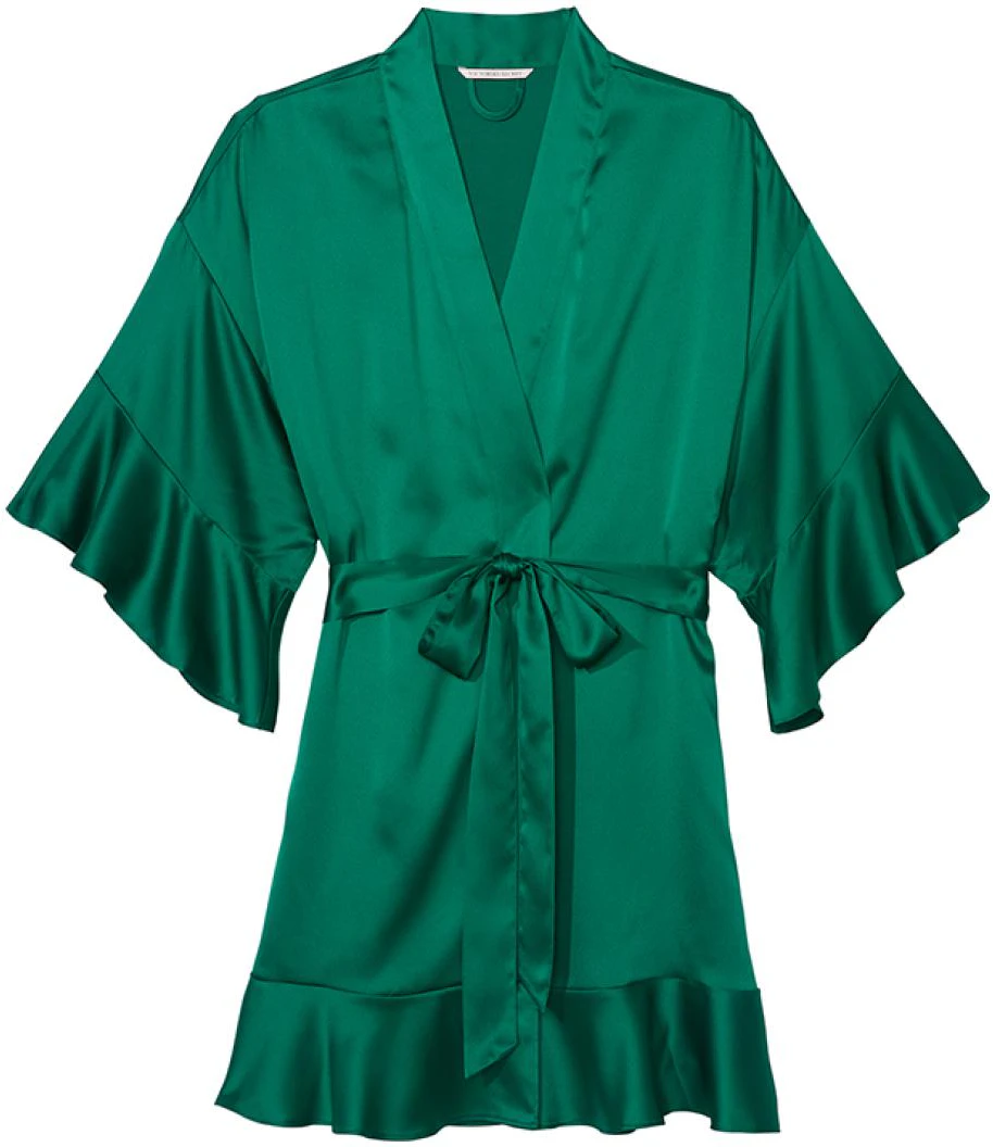women-victoria-s-secret-satin-ruffle-sleepwear-anti-static-robe-elegant-style-1120785946-k8