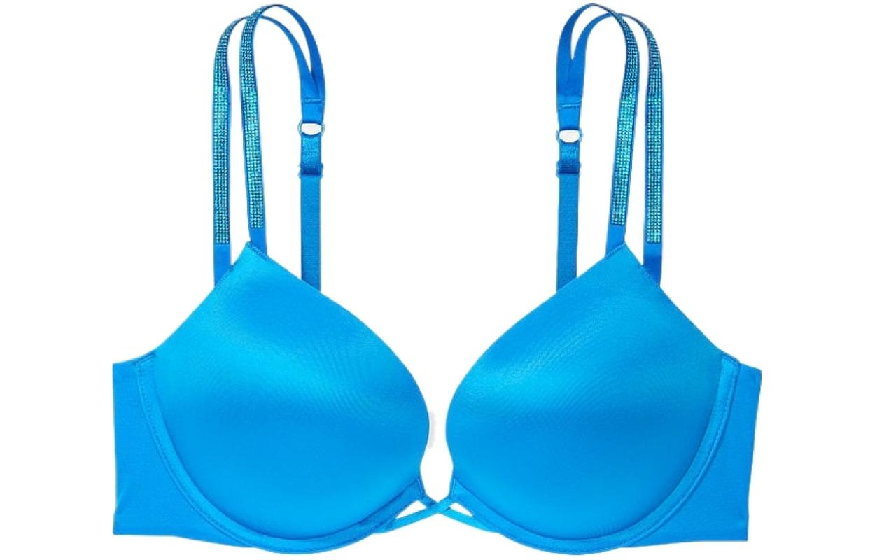 (Women) Victoria's Secret  Sparkling Double-Strap Push-Up Bra - Radiant Blue 11230633-20M3