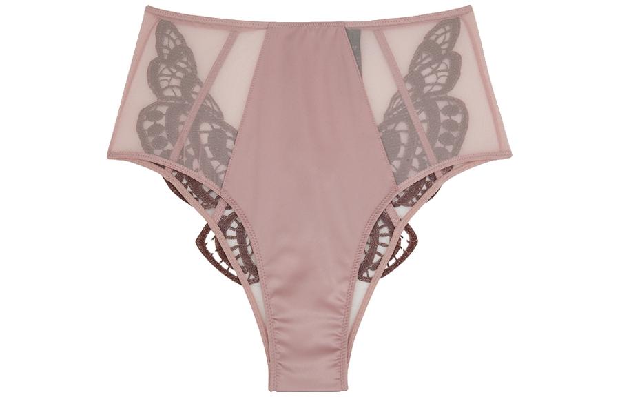 (Women) Victoria's Secret High-Waist Briefs  Light Mauve Casual Comfort Panties 11176058-4YJM