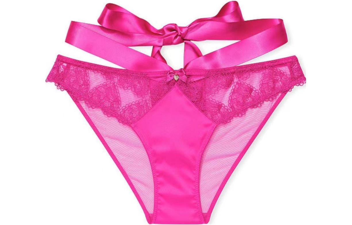 (Women) Victoria's Secret Pink Embroidered Heart  Panties 11210170 1FNR