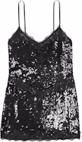 (Women) Victoria's Secret PINK Sequin Lace Mini Slip Dress Black Nightwear Dress 11244626-6C5I (Women) Victoria's Secret PINK Sequin Lace Mini Slip Dress Black Nightwear Dress 11244626-6C5I