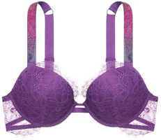 (Women) Victoria's Secret Purple Lace Push-Up Bra with Shiny Straps - Comfortable Fit 11230634-07P7 (Women) Victoria's Secret Purple Lace Push-Up Bra with Shiny Straps - Comfortable Fit 11230634-07P7