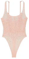 (Women) Victoria's Secret Sheer Mesh U-Neck Bodysuit with Rhinestones - Sakura Pink 11229846-11T1 (Women) Victoria's Secret Sheer Mesh U-Neck Bodysuit with Rhinestones - Sakura Pink 11229846-11T1