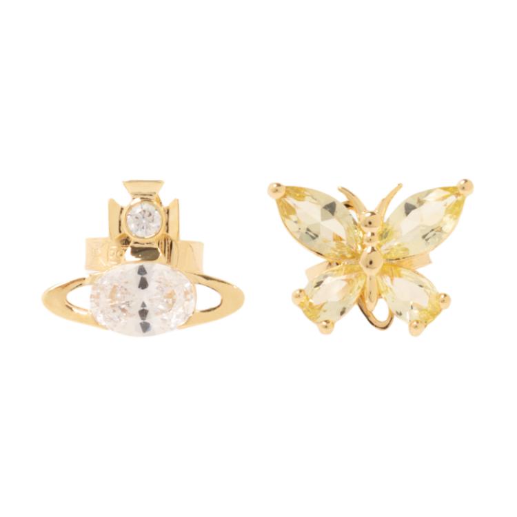 (Women) Vivienne Westwood 24 Butterfly Pattern Brass Gold Earrings for Women. 6201035402R750SM 圖 2