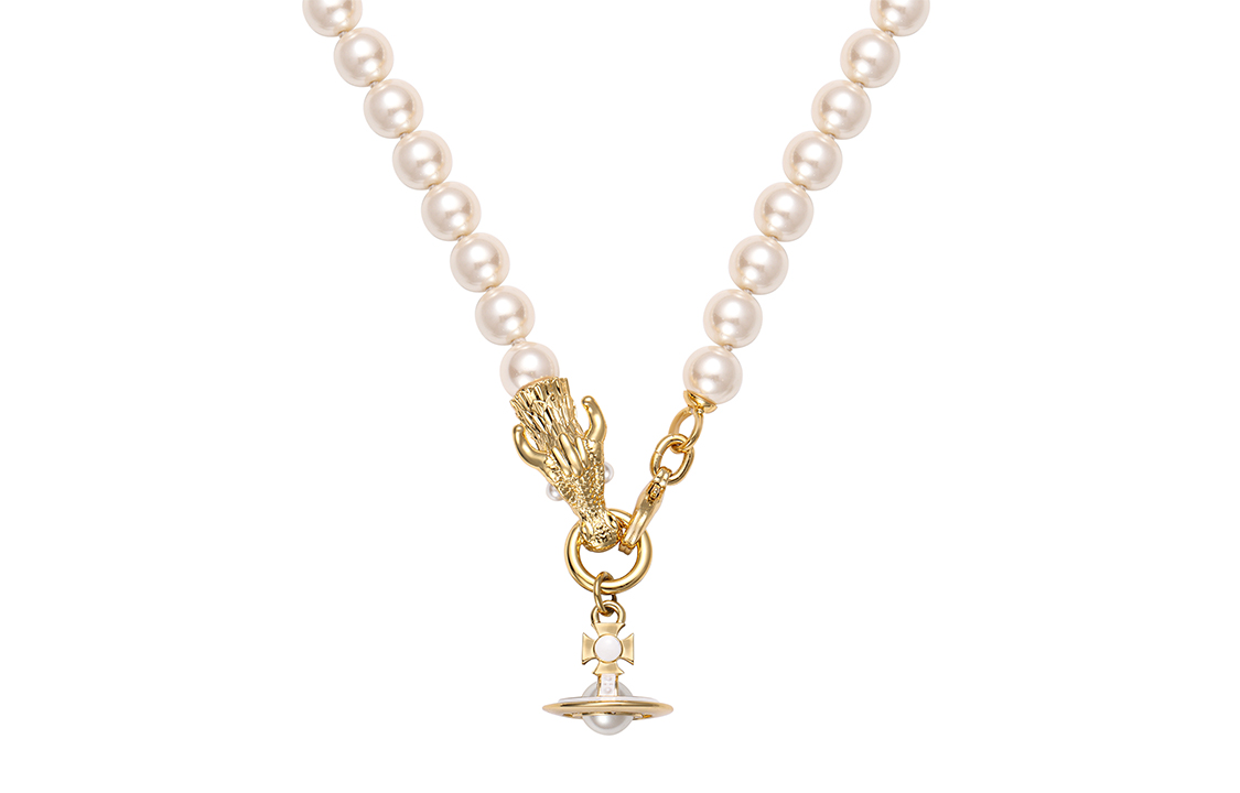(Women) Vivienne Westwood 24 Saturn Dragon Necklace Gold ( Lunar New Year Edition) 6301012O-02R125-CN
