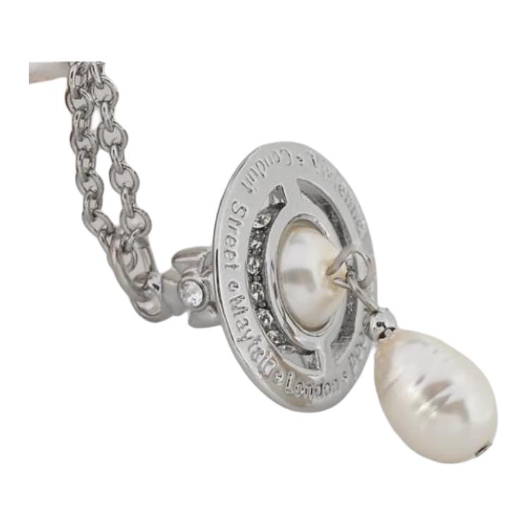 Lookbook (W) Vivienne Westwood 3D 水晶土星銀項鍊. 6302039302p226cn