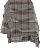 (Women) Vivienne Westwood Asymmetric Checkered Casual Skirt Multicolor 1K01000ZW00M6SIO205 (Women) Vivienne Westwood Asymmetric Checkered Casual Skirt Multicolor 1K01000ZW00M6SIO205