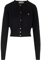 (Women) Vivienne Westwood Black Button-Up Knit Cardigan. 1803002UY001VN401 (Women) Vivienne Westwood Black Button-Up Knit Cardigan. 1803002UY001VN401