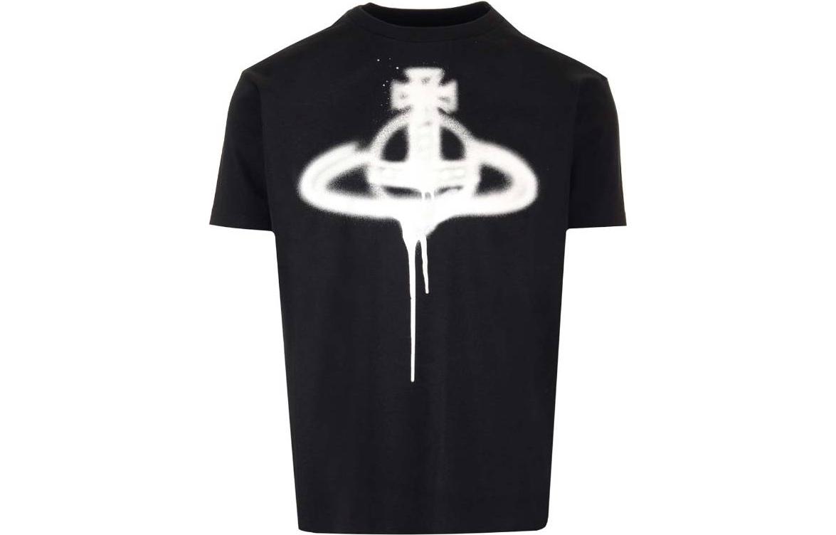 Order (W) ヴィヴィアン・ウエストウッド グラフィックプリント Tシャツ ブラック 半袖 3G010014J001MGON401