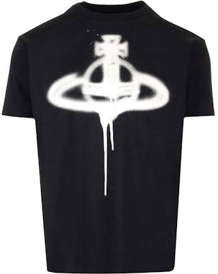 (W) ヴィヴィアン・ウエストウッド グラフィックプリント Tシャツ ブラック 半袖 3G010014J001MGON401 Order (W) ヴィヴィアン・ウエストウッド グラフィックプリント Tシャツ ブラック 半袖 3G010014J001MGON401