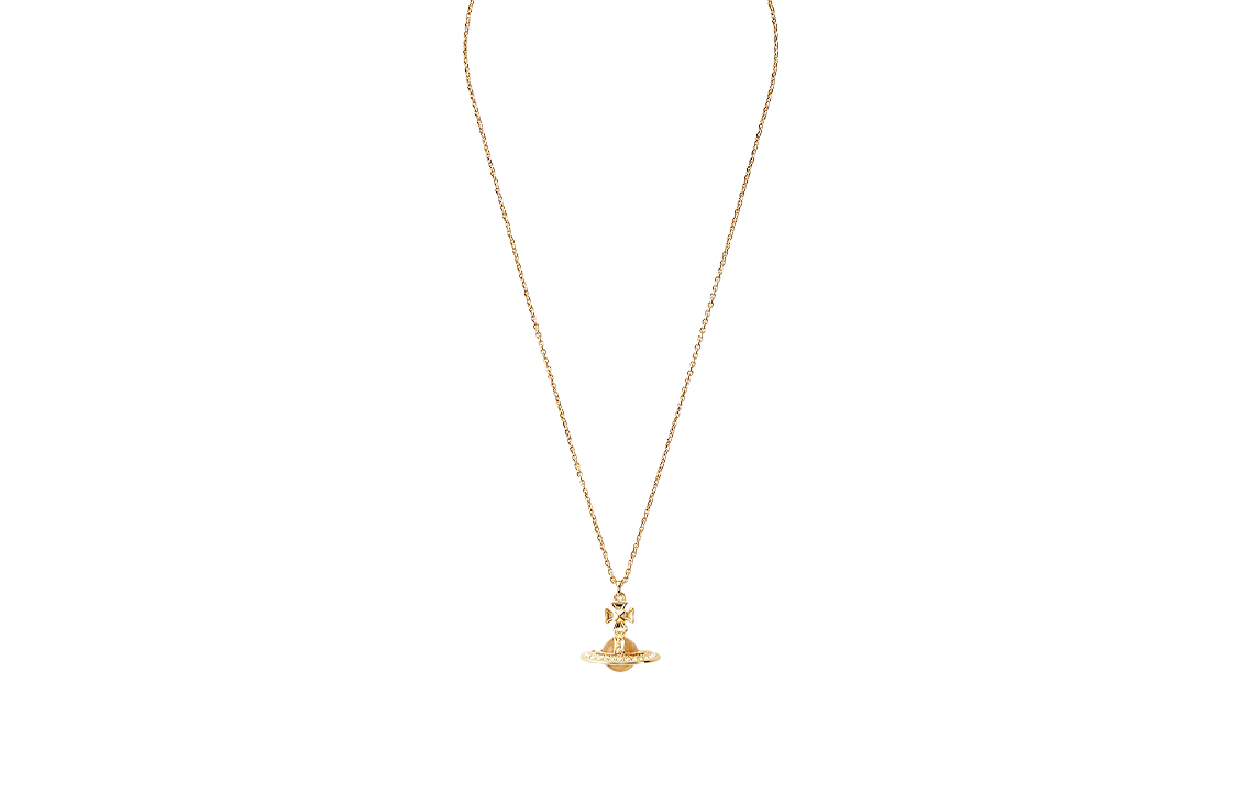 (Women) Vivienne Westwood  Pina Small Orb Saturn Pendant Crystal Necklace 63020113R108 圖 3