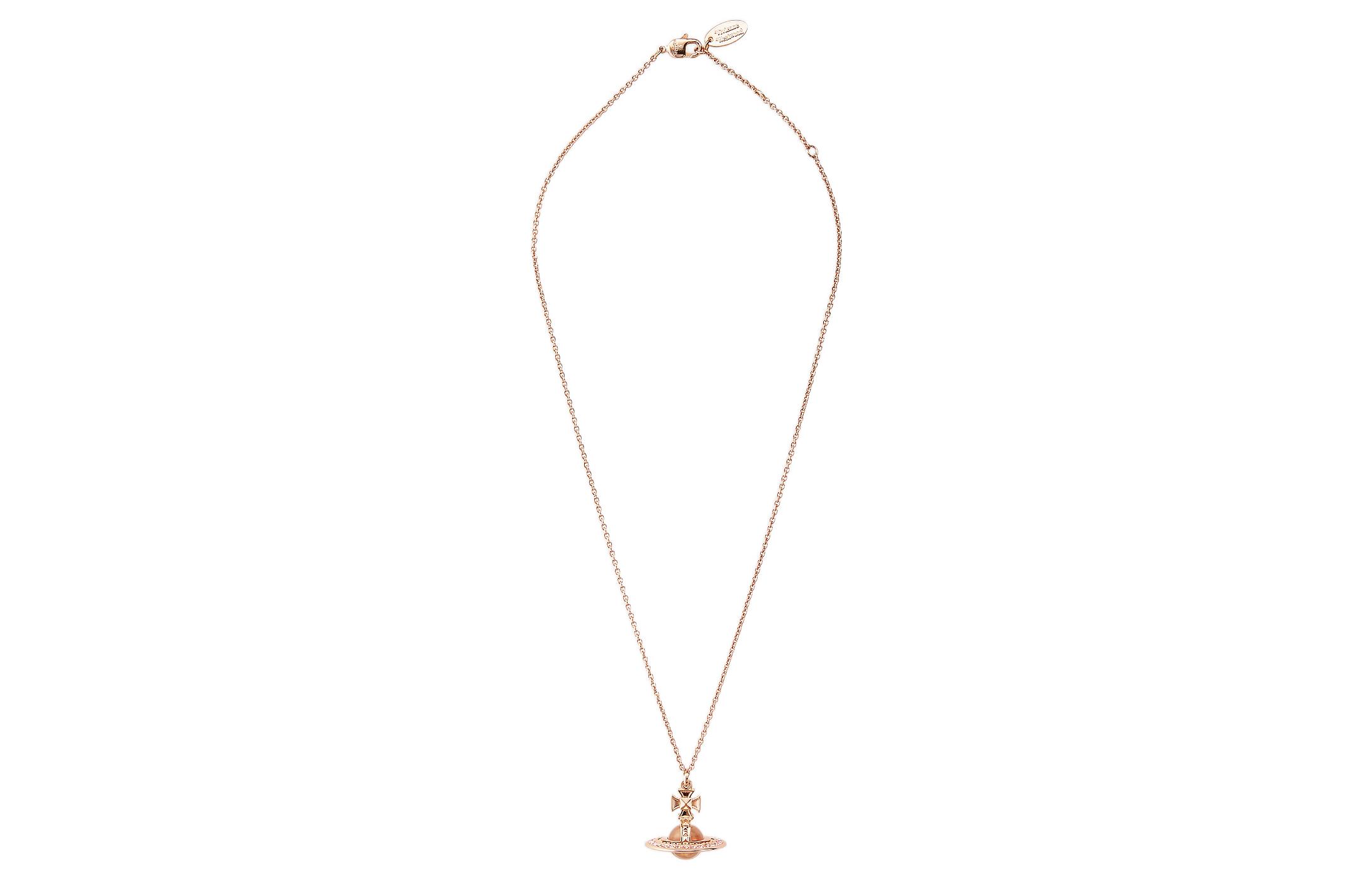 (Women) Vivienne Westwood  Pina Small Orb Saturn Pendant Crystal Necklace 63020113R108 圖 5