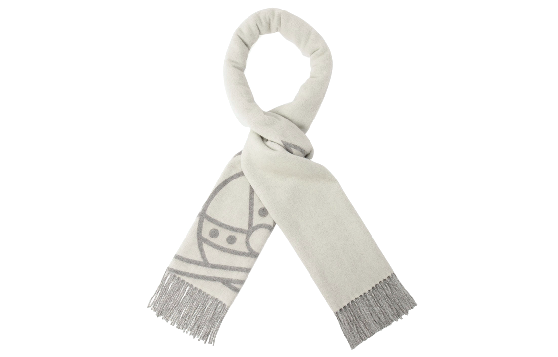 Lookbook (W) Vivienne Westwood Skarf Wool Boleh Balik Kelabu Putih. 505426065050