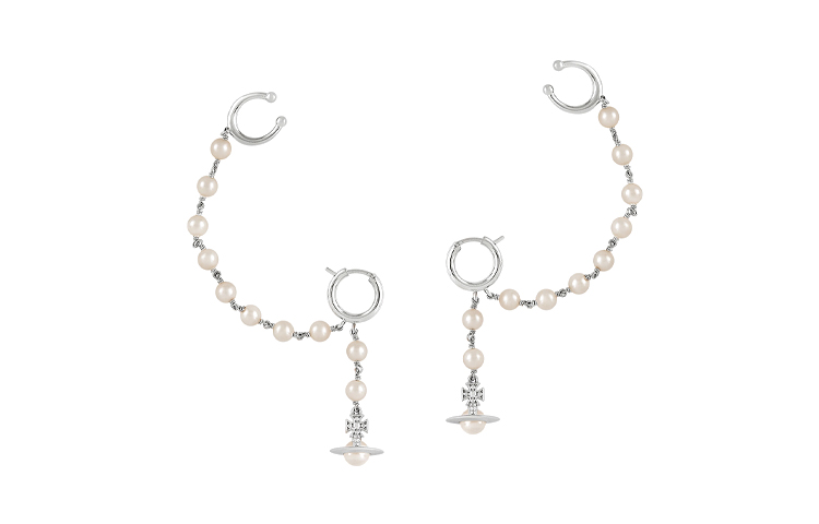 Order (W) 薇薇安·魏斯伍德 SAMARA 土星吊墜耳環 銀色 6202015702P103P103