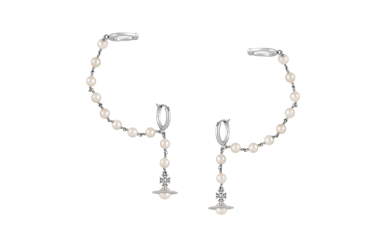 Lookbook (W) 薇薇安·魏斯伍德 SAMARA 土星吊墜耳環 銀色 6202015702P103P103