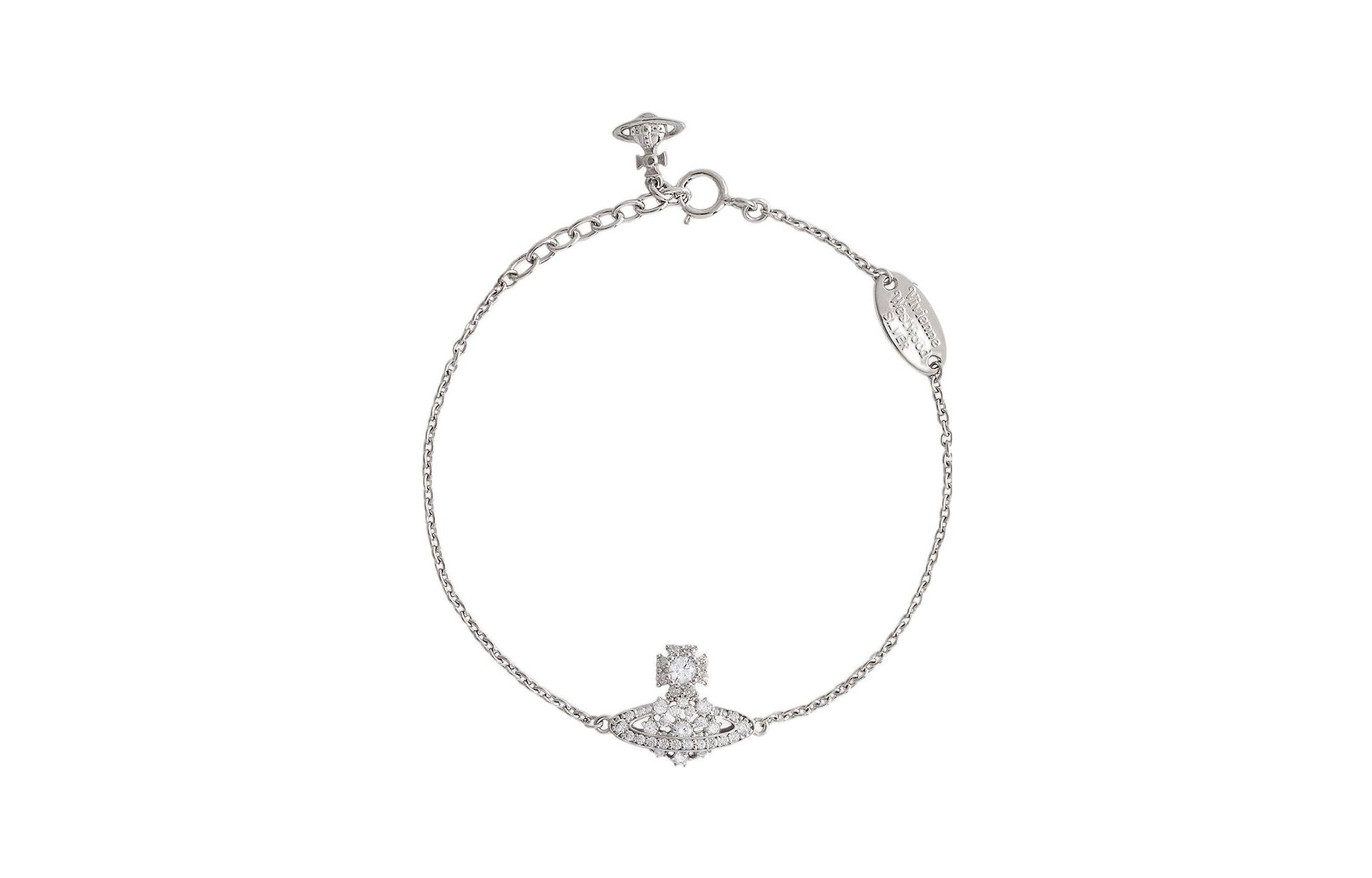 (Women) Vivienne Westwood  Silver Bracelet with Unique Cubic Zirconia Design. 6102020A01P102P102 圖 2