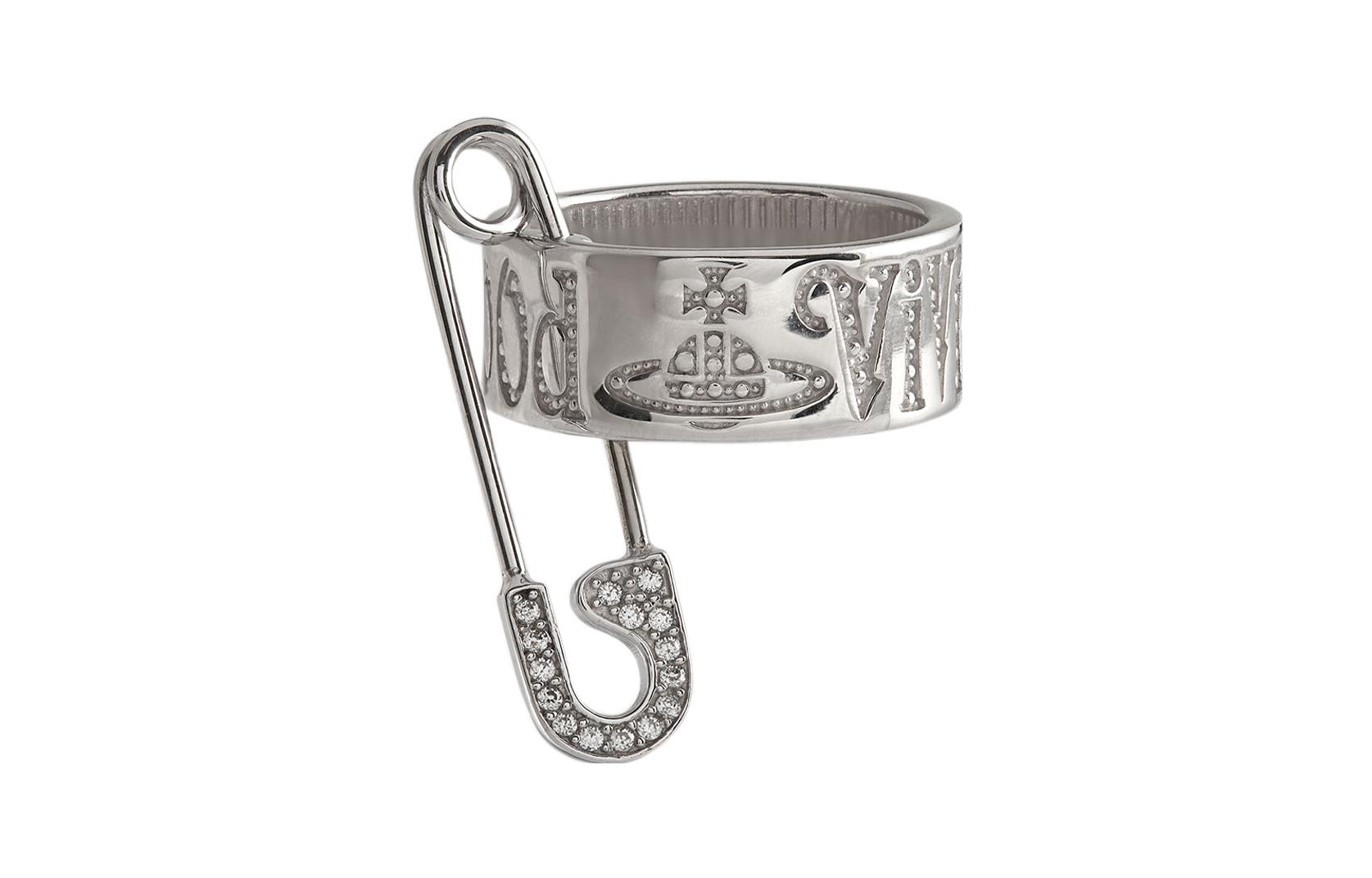 Lookbook (W) ヴィヴィアン・ウェストウッド スタイリッシュ ペーパークリップ 925 シルバーリング 6404007701P102P102