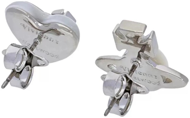 (W) ヴィヴィアン・ウエストウッド ホワイトハートサターン柄ブラスピアス ホワイト 505454235002 Lookbook (W) ヴィヴィアン・ウエストウッド ホワイトハートサターン柄ブラスピアス ホワイト 505454235002