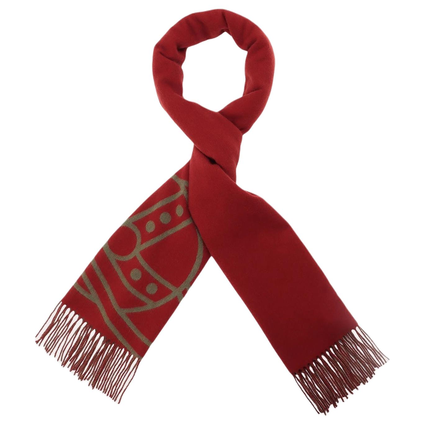 Details for (W) Vivienne Westwood Syal Wol Bordir Logo Warna Khaki 24-041-50104 55-00