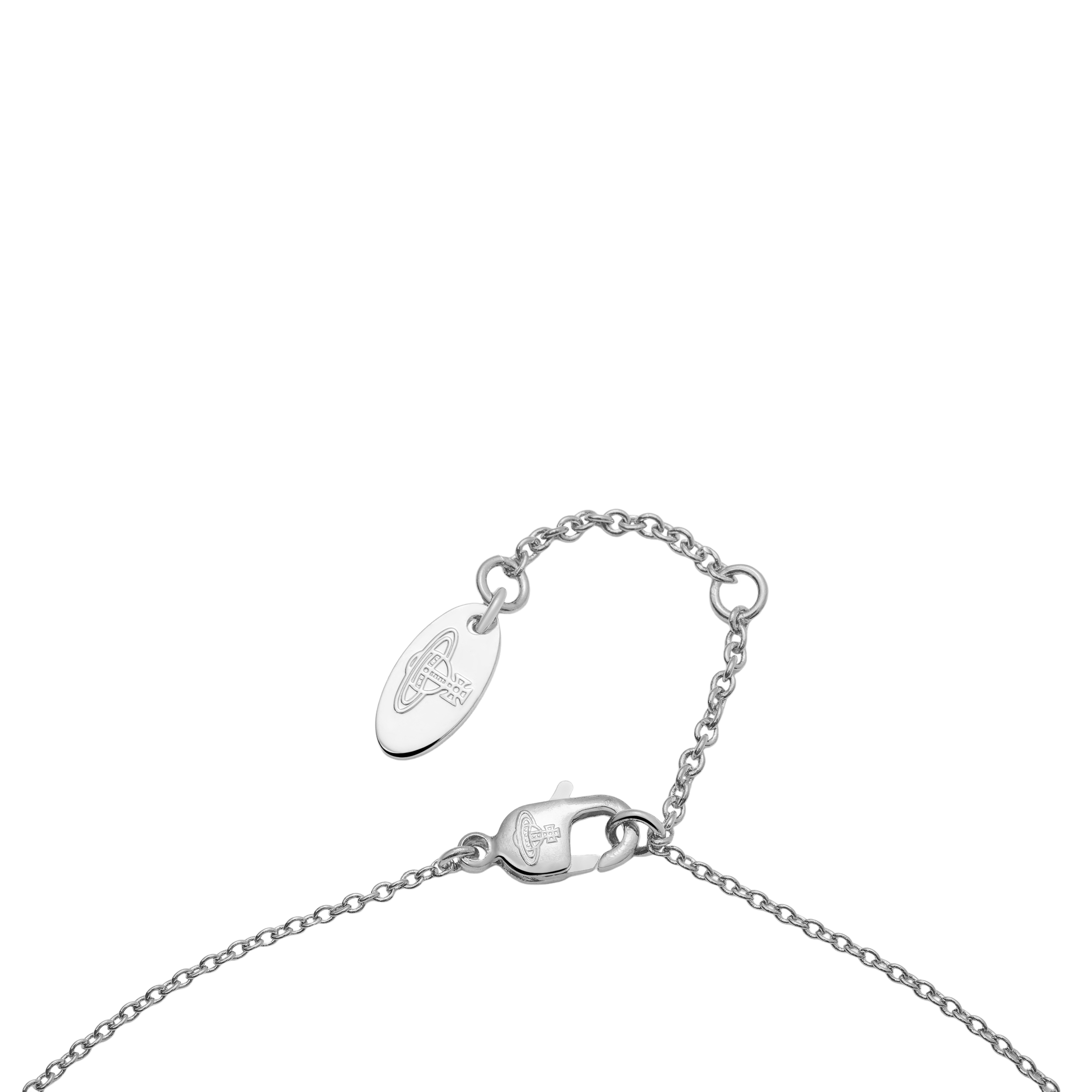 (Women) Vivienne Westwood Ada Cross Crystal Pearl Necklace Silver  Accessory 630203BQ02P373P373 圖 5