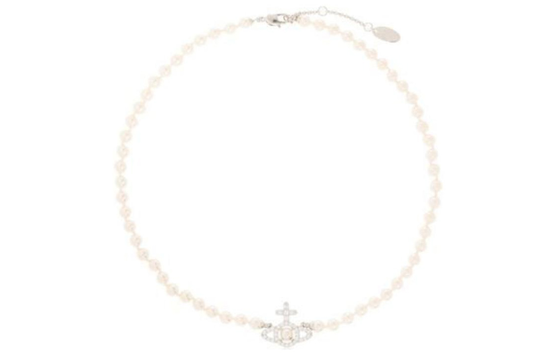 (Women) Vivienne Westwood Adjustable Design White Brass Necklace Ladies. 6301011P02P373SMP373 圖 2