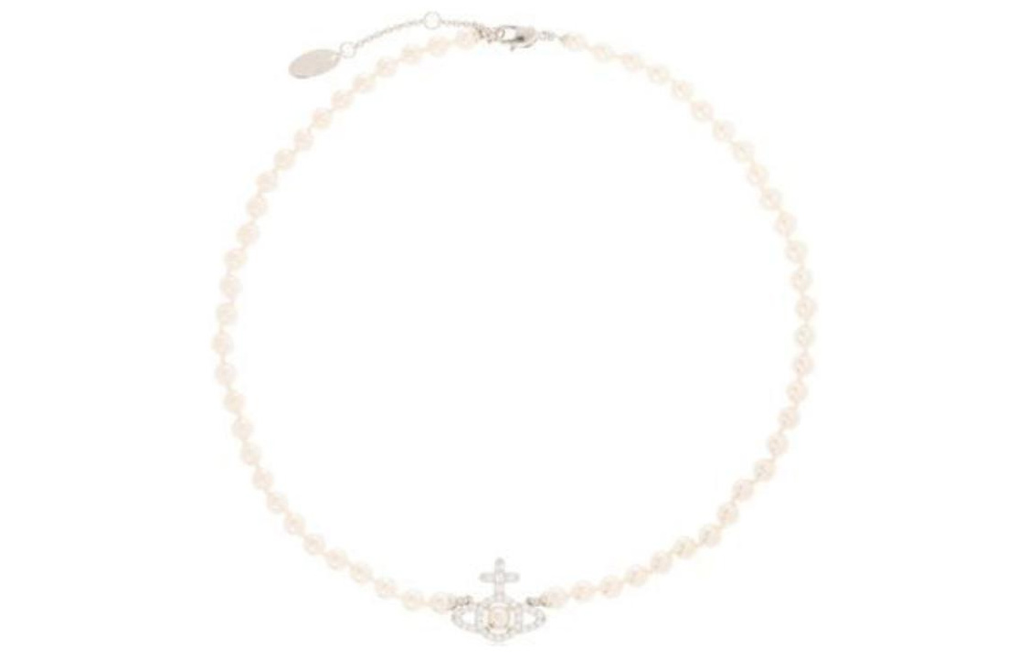 (Women) Vivienne Westwood Adjustable Design White Brass Necklace Ladies. 6301011P02P373SMP373 圖 3
