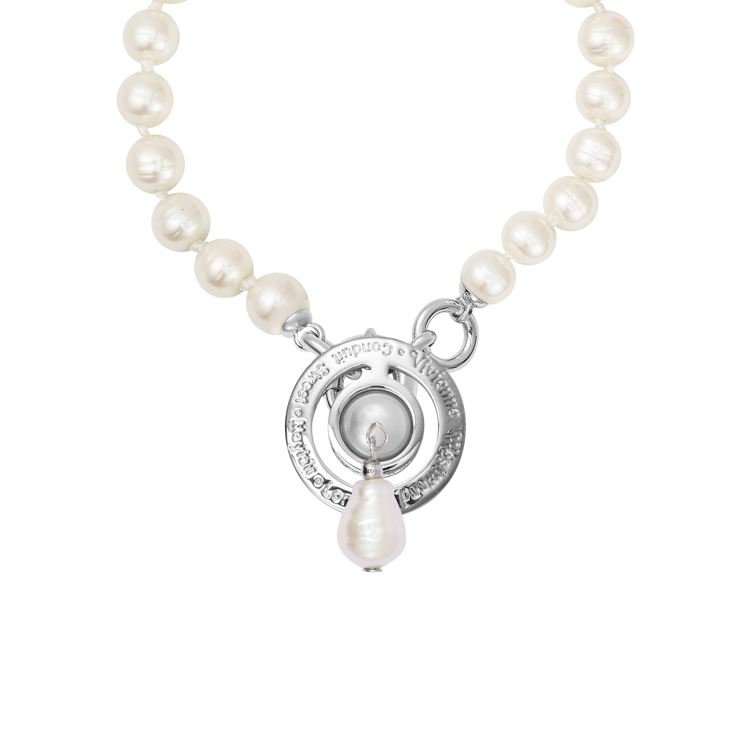 (Women) Vivienne Westwood ALEKSA Necklace Pearl Orb Saturn  Pearl Necklace 6301011102P226P2261 圖 3