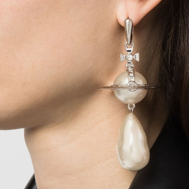 (Women) Vivienne Westwood Aleska Pearl Earrings  White 6203008002P103 圖 4