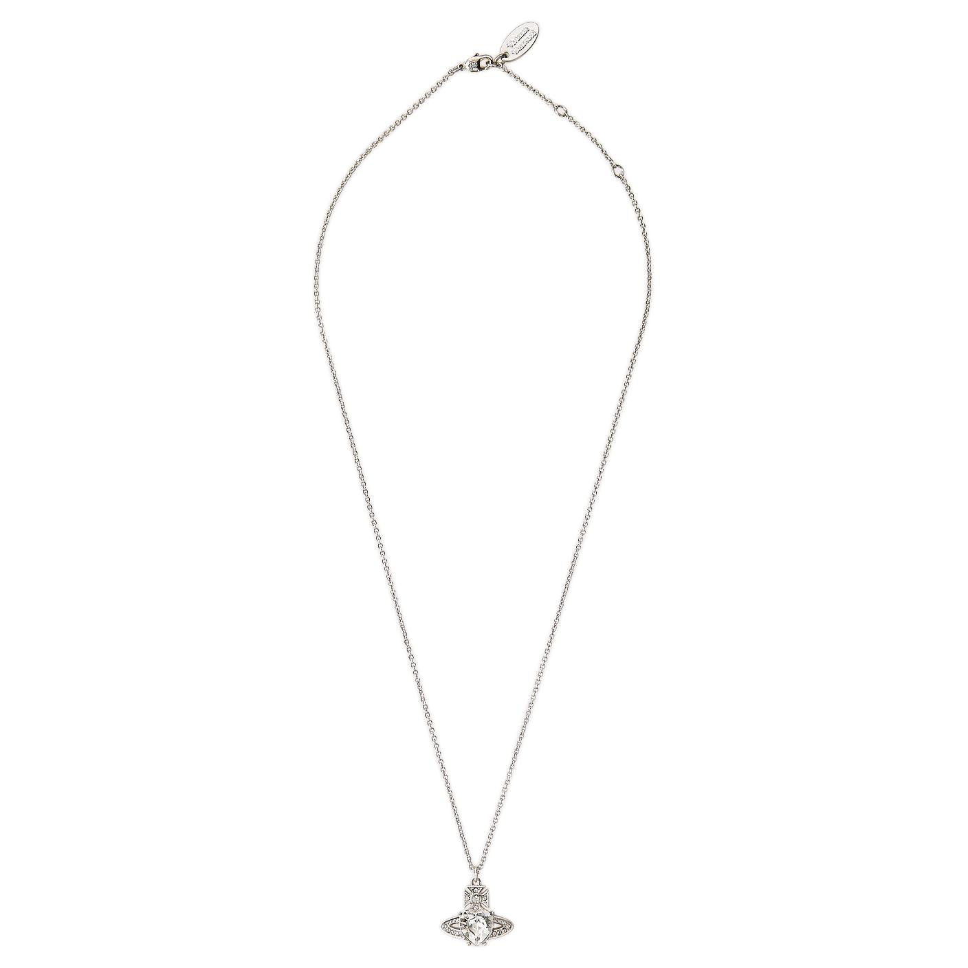 (Women) Vivienne Westwood Ariella Curved Design Brass Necklace White  Jewelry 8050889278849 圖 4