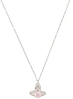 (Women) Vivienne Westwood Ariella Heart Saturn Pendant Necklace Pink Diamond/Silver 6302038Y02P459CN (Women) Vivienne Westwood Ariella Heart Saturn Pendant Necklace Pink Diamond/Silver 6302038Y02P459CN