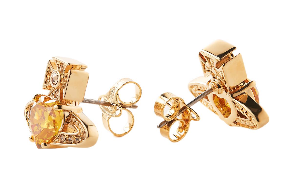 (Women) Vivienne Westwood ARIELLA Rhinestone Earrings for Women 505136862 圖 6