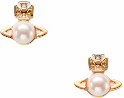 (Women) Vivienne Westwood Balbina Mini Earrings Elegant Studs for Women 6201026802R313 (Women) Vivienne Westwood Balbina Mini Earrings Elegant Studs for Women 6201026802R313
