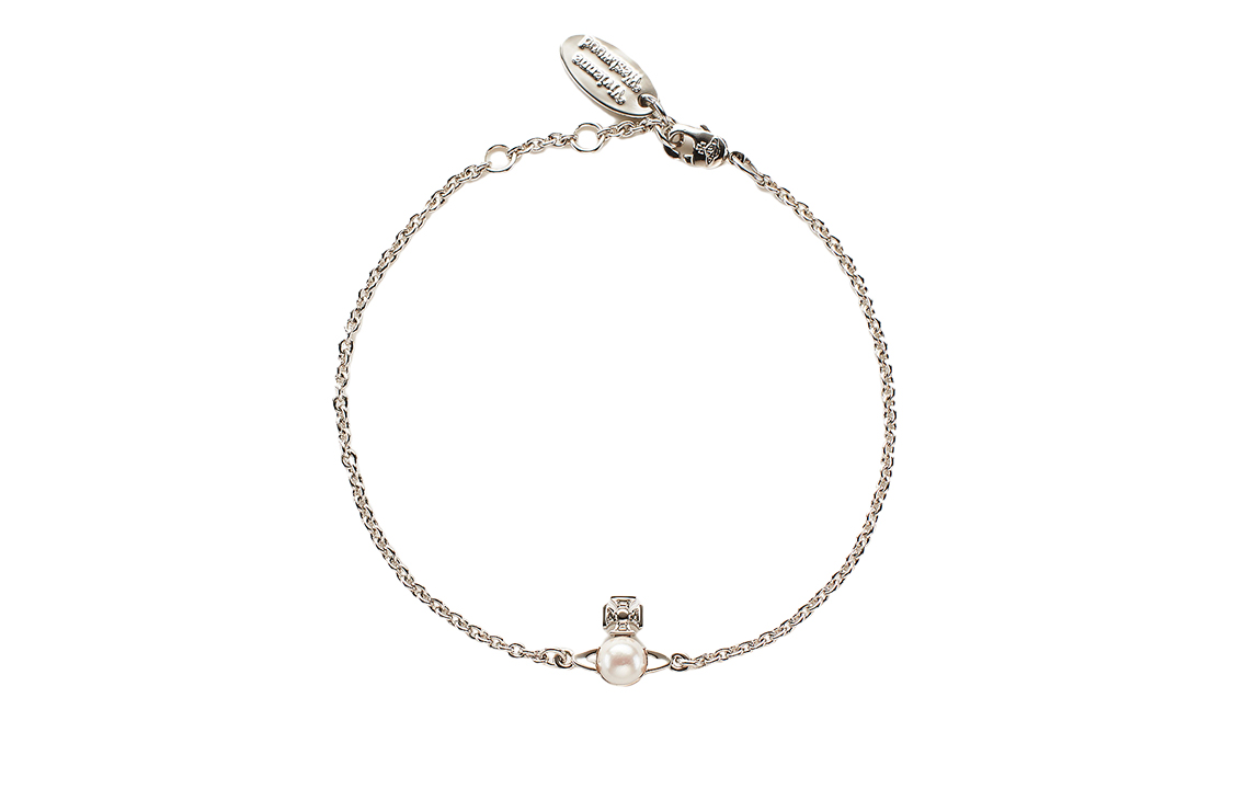 (Women) Vivienne Westwood Balbina Mini Pearl Bracelet Elegant Silver  Jewelry 6102017702P118P118