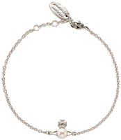 (Women) Vivienne Westwood Balbina Mini Pearl Bracelet Elegant Silver Jewelry 6102017702P118P118 (Women) Vivienne Westwood Balbina Mini Pearl Bracelet Elegant Silver Jewelry 6102017702P118P118
