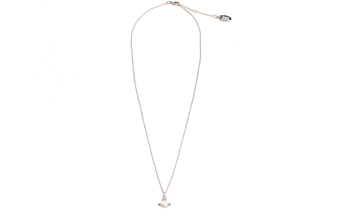 (Women) Vivienne Westwood Balbina Saturn Pearl Pendant Necklace Beige for Women 6302032302P118CNP118 圖 3