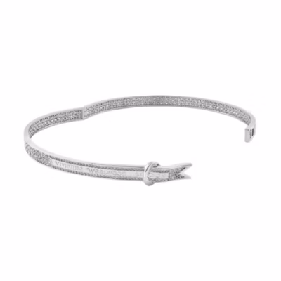 (Women) Vivienne Westwood Bobby Pave Crystal Necklace Silver for Women. 6303002Z02P102