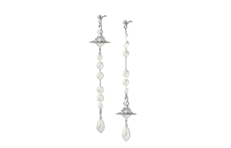 (Women) Vivienne Westwood Broken Pearl Earrings  Pearl Jewelry. 6203000202P128P128