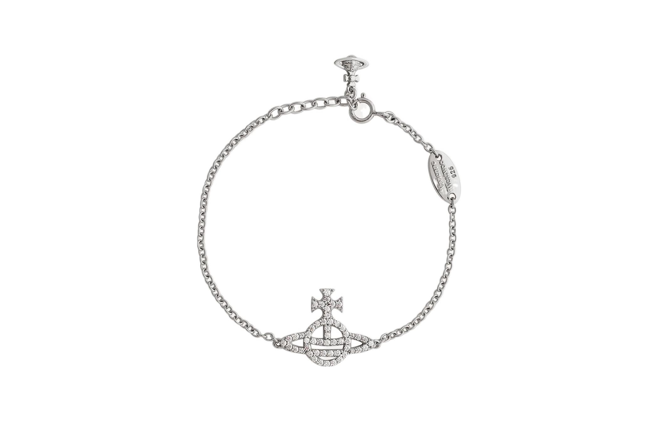 (Women) Vivienne Westwood Calliope Bracelet Silver  Hand Chain. 6102003501P102P102