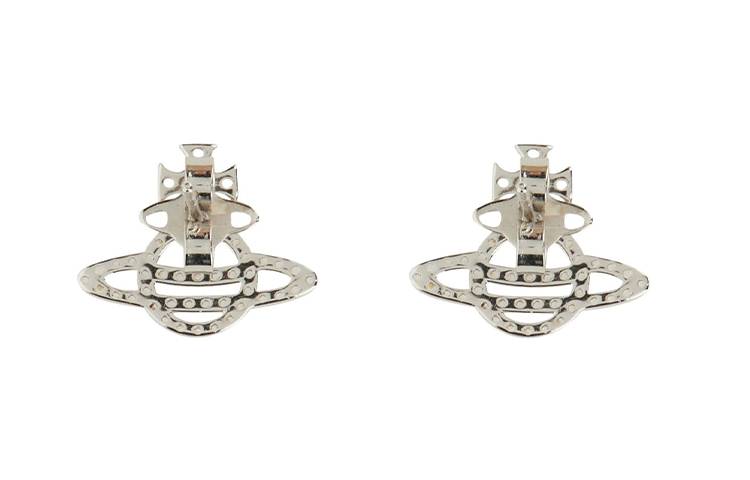 (Women) Vivienne Westwood Calliope Saturn 925 Silver Stud Earrings for Women - Silver. 6201003501P102SM 圖 3