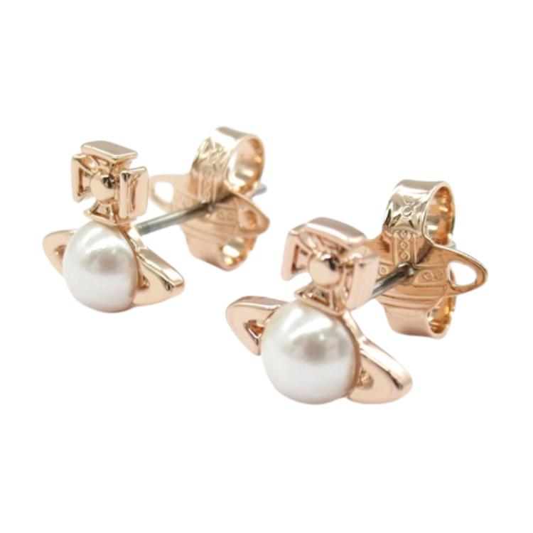 Lookbook (W) 薇薇安·魏斯伍德雕花設計黃銅耳環 金色 6201026802G243