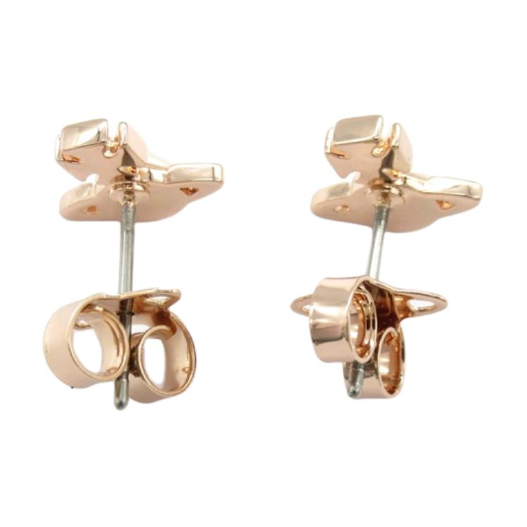 Purchase (W) 薇薇安·魏斯伍德雕花設計黃銅耳環 金色 6201026802G243