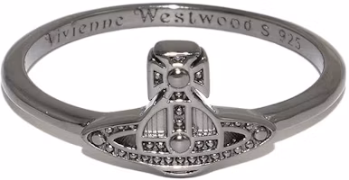 Order (W) Anillo de Metal con Letras Grabadas Vivienne Westwood Plata 6404004901S001SM