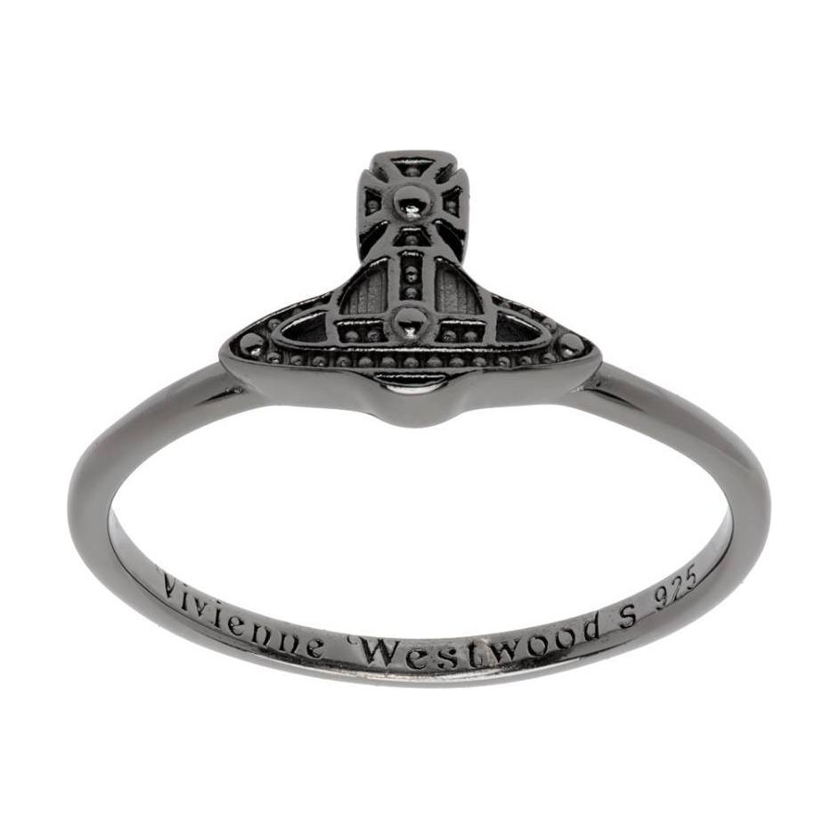 Lookbook (W) Anillo de Metal con Letras Grabadas Vivienne Westwood Plata 6404004901S001SM