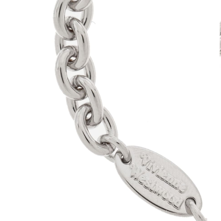 Shop (W) 薇薇安·魏斯伍德 Florentia 土星心吊墜手鏈 銀色/白色 6102023K02P103